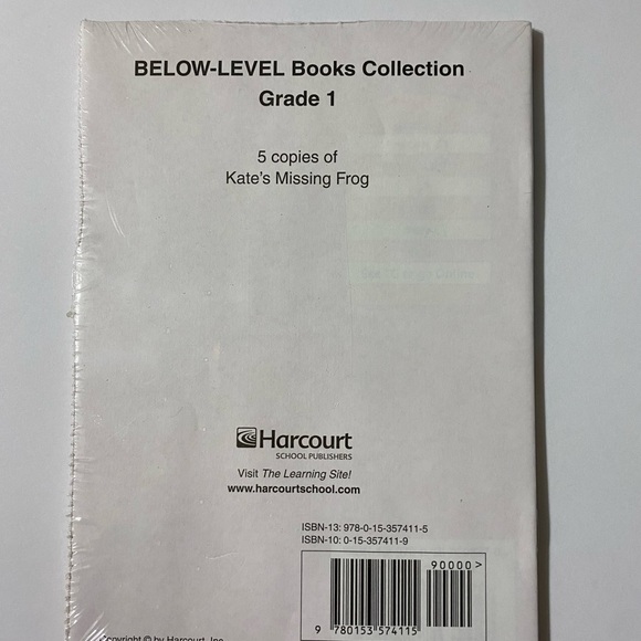 HARCOURT Kate's Missing Frog Below Level Book Collection Grade 1 - Picture 3 of 4